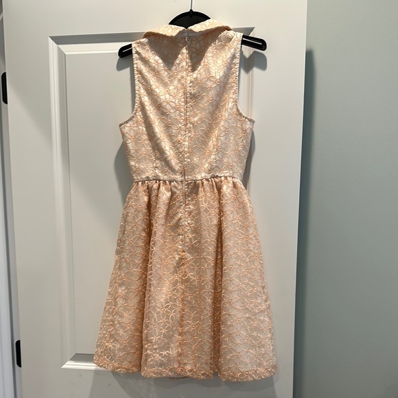 ModCloth Peach Embroidered Dress - Picture 3 of 6